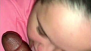Blonde slut sloppy deepthroats monster cock.
