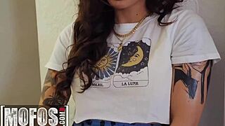 Hey, wanna see roommates Violet Starr and Keisha Grey try hot lesbian banging?