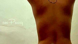 Pussy shaving on camera in the shower