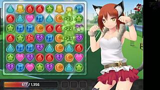 yo, playing huniepop uncensored part 5 with hot milf babes