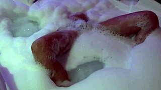 Beautiful Stepmother Intensely Masturbates in Motel Jacuzzi Before Hard Fucking.