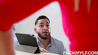 Mellanie Monroe's intense blowjob on big ass.