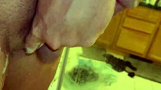 Did my legs shake from that intense orgasm in the shower? Solo handjob with my big cock.