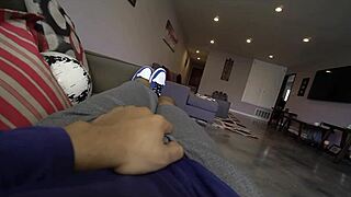 Hot Stepmom Helps Stepson with His Hard Cock.