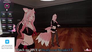 kanako tries to chat but fans want her to squirt, catgirl vtuber moaning and cumming