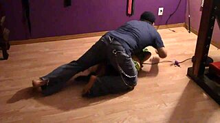 Italian teen flaunts sexy thong on skinny legs