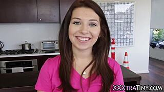 Petite Teenager Swallows After Fingering, Handjob, And Blowjob In High-Definition Hardcore Action