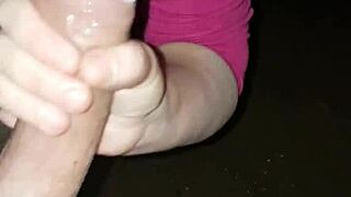 Fingering and Squirting Cum During Masturbation