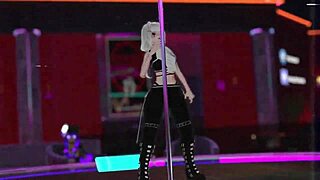 Vrchat Pole Dancing Show with Stunning Moves