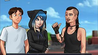 Summertime Saga Episode 153 Featuring Teen Characters With Small Tits In Cartoon Style