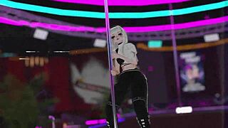Vrchat Pole Dancing Show with Stunning Moves
