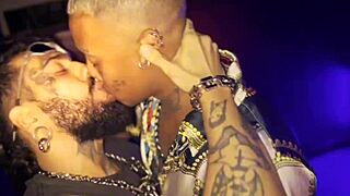 Brazilian twink gets bent over for bareback doggystyle christmas present