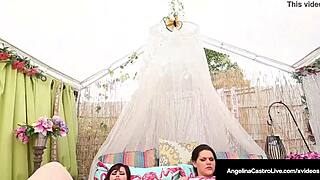 Angelina Castro Shows Off Her Huge Tits Outdoors