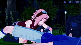 Sakura Haruno, Naruko Uzumaki, Sasuke Uchiha in Intense Naruto Hentai Sex