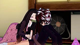 Koikatsu Tanjiro Nezuko hentai sex blowjob handjob cumshot 😈