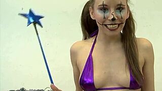 skinny young blonde norah nova fucked by clown?