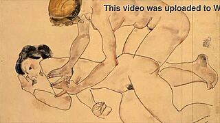 vintage erotic illustration with bold retro style