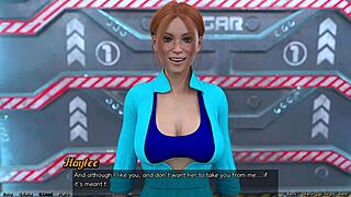 Whoa! First kiss with redhead Haylee in Stranded in Space 33!