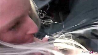 Wow, Teen 18+ Swallows Monster Cock in Public Car Deepthroat!