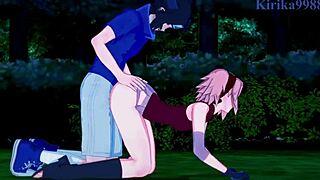 Sakura Haruno, Naruko Uzumaki, Sasuke Uchiha in Intense Naruto Hentai Sex
