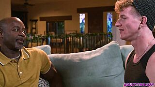 Black Old Man Fucks Redhead Twink