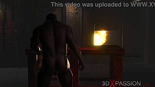 submissive slut gagged while big tits get pounded by black cock