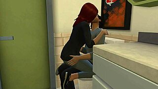 Hey, Sims 4 characters having anal sex in bathroom
