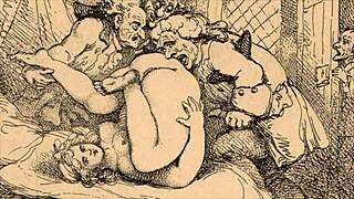 vintage erotic sketches hint at hidden naughty desires