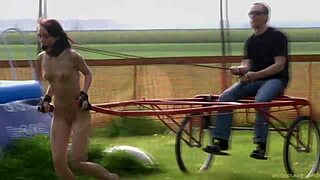 Ever seen a hogtied teen pussy vibrated up close?