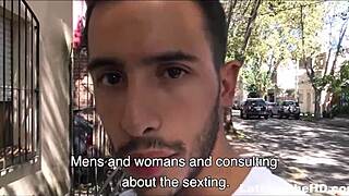 Young straight twink latino amateur experiences first gay sex with stranger for cash, getting bareback anal with monster cock in pov