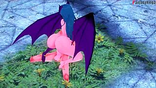Morrigan enjoys hard sex in sheer halloween costume on fantasyking3