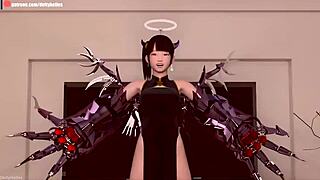 Cosplay girl gets slammed hard in 3D hentai DeityHelles 4K!