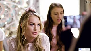 teen lesbian tricked by spoiled bitch into steamy cunilingus