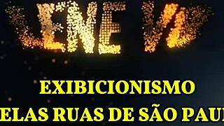 lenev8 causando de lingerie pelas ruas de s�o paulo