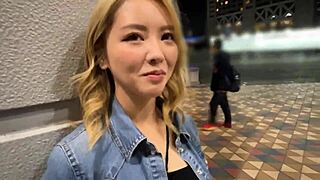 Kanna the tattooed big-breasted gal rides hard in a wild 3P climax.