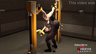 Crazy fuck in restraints, sexy busty slut gets fucked hard by bbc