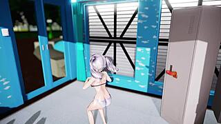 is this part-time job challenge with Kashima leading to cowgirl riding and blowjob?