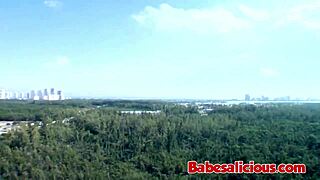 small brunette babe feels ecstatic during facial