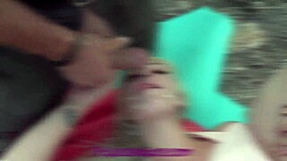 Two old men banging a hot Spanish girl at beach