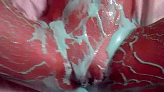 Oily Wife Gets Messy and Fucked