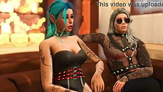 Rockstar Astarion and Halsin team up in wild 3D animation.