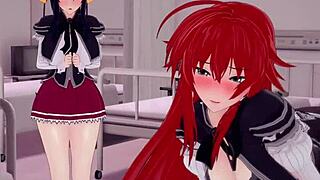 Akeno Himejima gets fucked in HS DxD NTR madness.