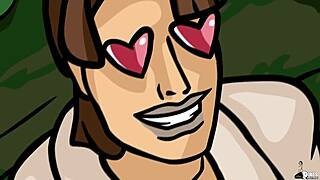 fairytale prince rescues horny princess in parody