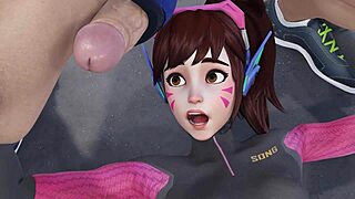Curious about D.Va’s skills as a personal trainer in this 3D cartoon?