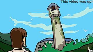 fairytale prince rescues horny princess in parody