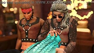 Rockstar Astarion and Halsin team up in wild 3D animation.