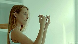 Alexis Crystal asks, 'Do you like watching me masturbate while trying on these panties in the fitting room?'