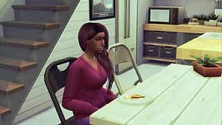 Samyas stories in Sims 4 with hentai girlfriend licking big tits