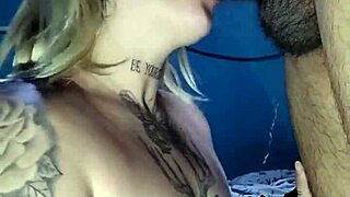 Latina blonde goes from blowjob to anal in hentai lover scene