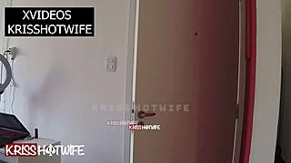 Wife Receives Delivery Guy Comfortably in See-Through Outfit, Cuckold Compilation